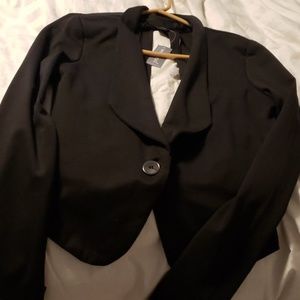 Beautiful short black tuxedo style jacket